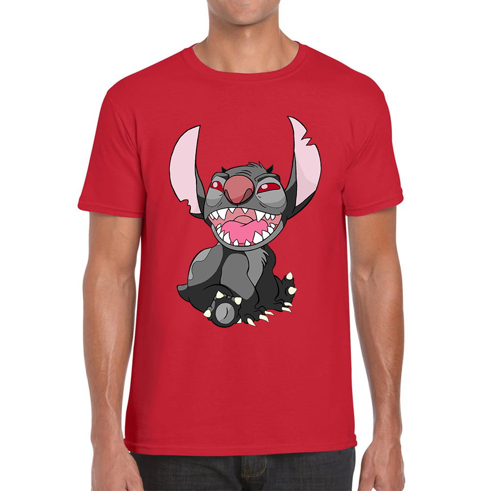 Disney Devil Stitch Funny Ohana Adult T Shirt