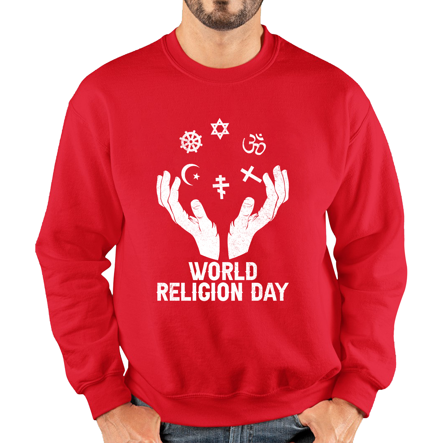 World Religion Day Religious Peace For Everyone Religious Love Religion Day Unisex Sweatshirt