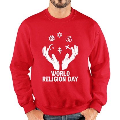 World Religion Day Religious Peace For Everyone Religious Love Religion Day Unisex Sweatshirt