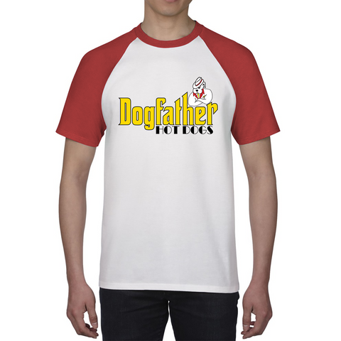 Dogfather Hot Dog Funny Father's Day Funny Hotdog, Hotdog Lover Baseball T Shirt