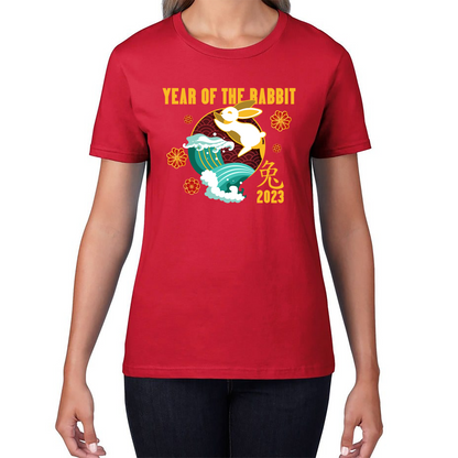 Year Of The Rabbit 2023 Chinese New Year Lunar New Year Zodiac Womens Tee Top