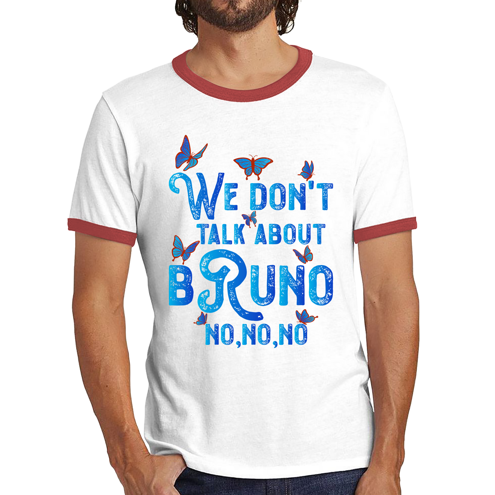We Don't Talk About Bruno No No No Encanto Cartoon Movie Ringer T Shirt