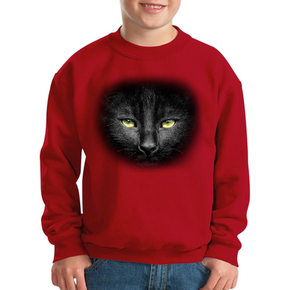 Black Cat Yellow Eyes Sweatshirt