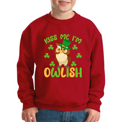 Kiss Me I'm Owlish St. Patrick's Day Jumper