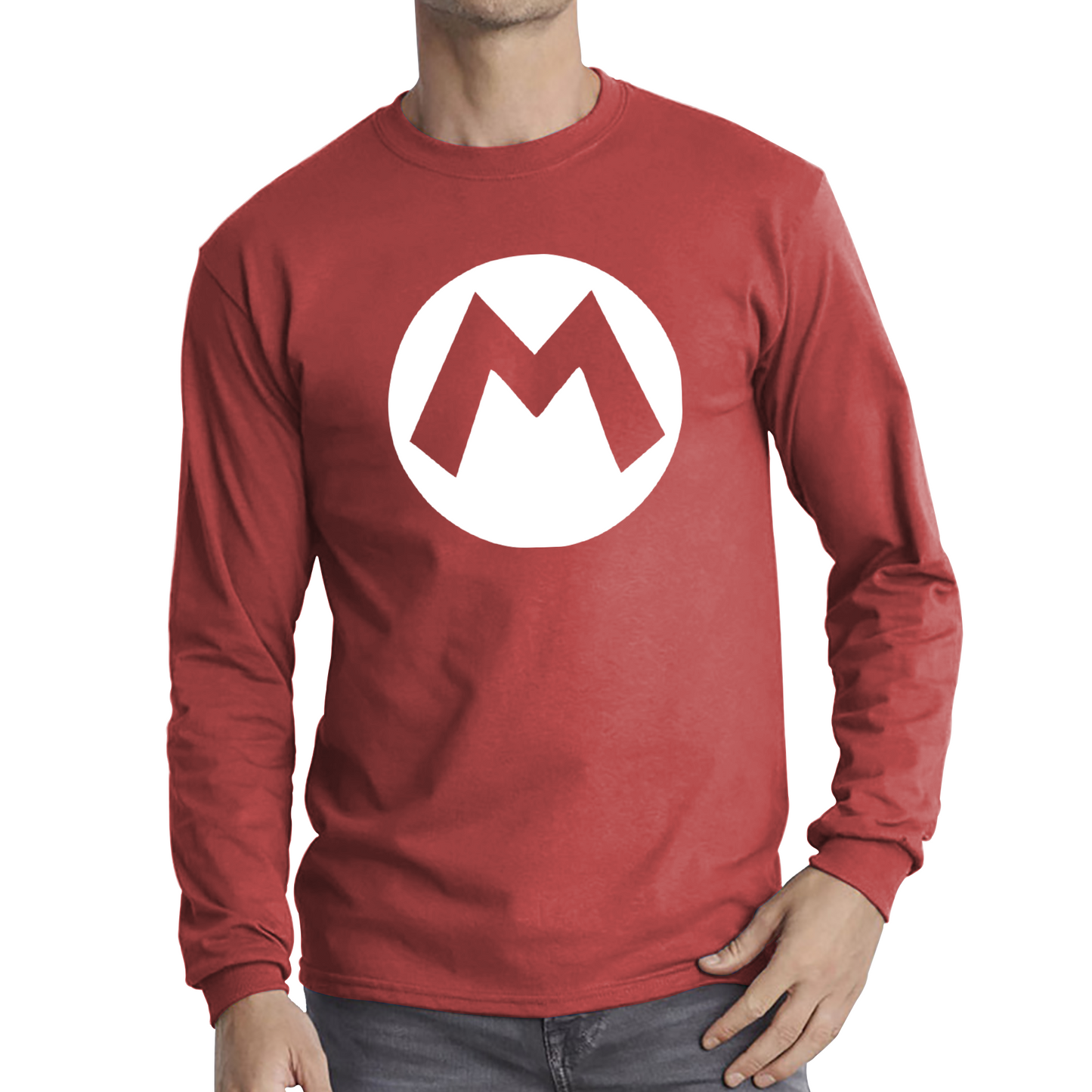 Mario Bros Character Logo Super Mario Mario Mario Bro Toad Retro Gaming Long Sleeve T Shirt
