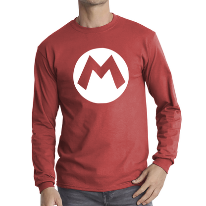 Mario Bros Character Logo Super Mario Mario Mario Bro Toad Retro Gaming Long Sleeve T Shirt