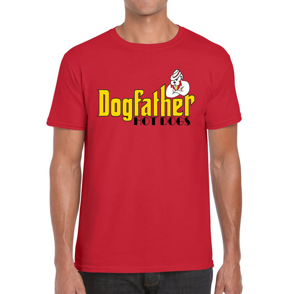 Dogfather Hot Dog Funny Father's Day Funny Hotdog, Hotdog Lover Mens Tee Top
