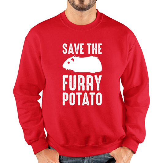Save The Furry Potato Funny Guinea Pig Sweatshirt
