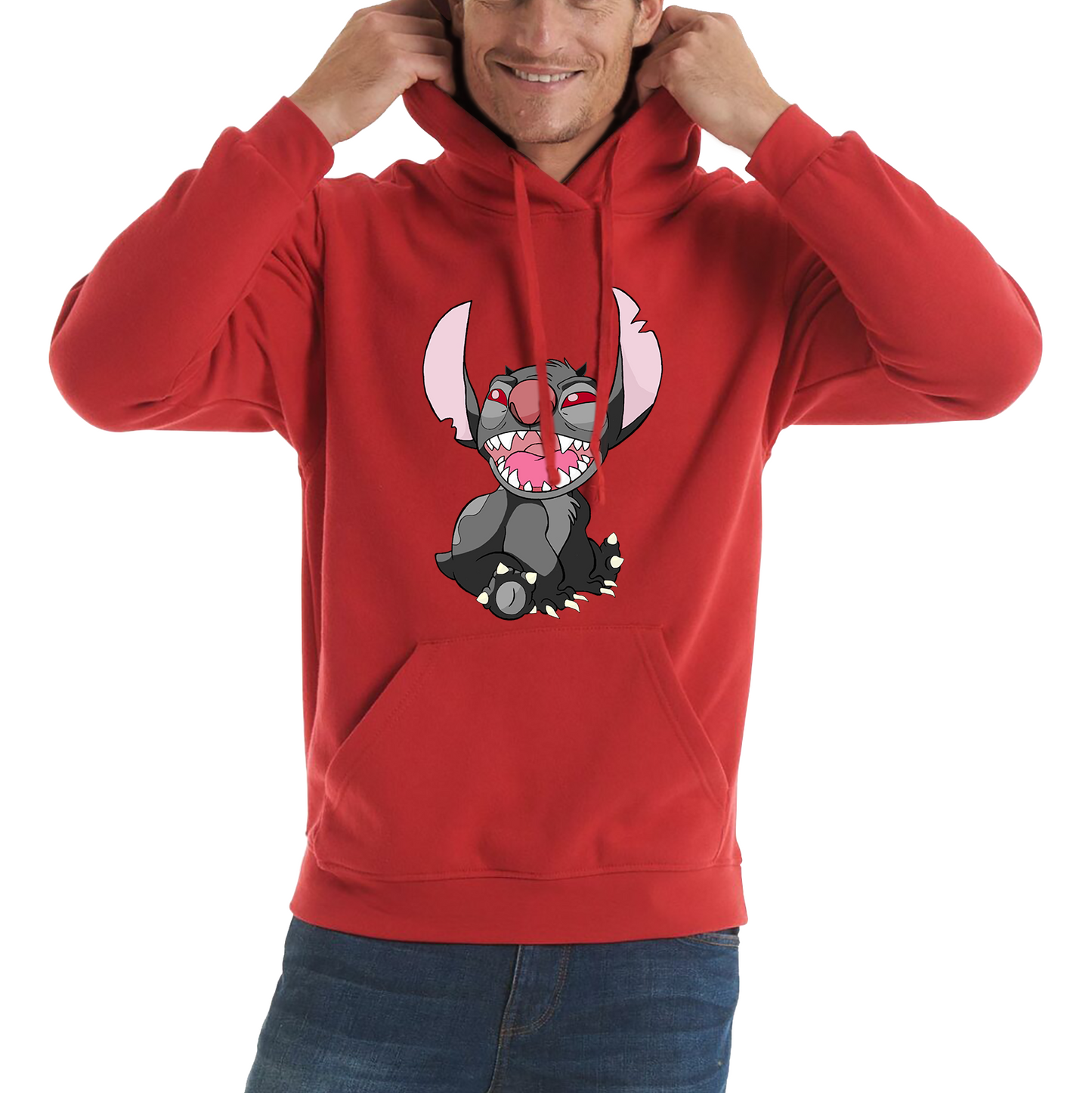 Disney Devil Stitch Funny Ohana Hoodie