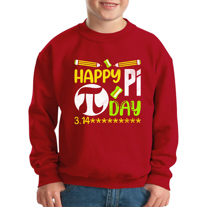 Happy Pi Day Math Pi Symbol Math Lover Numbers Day School Charity Day Mathematics Kids Jumper
