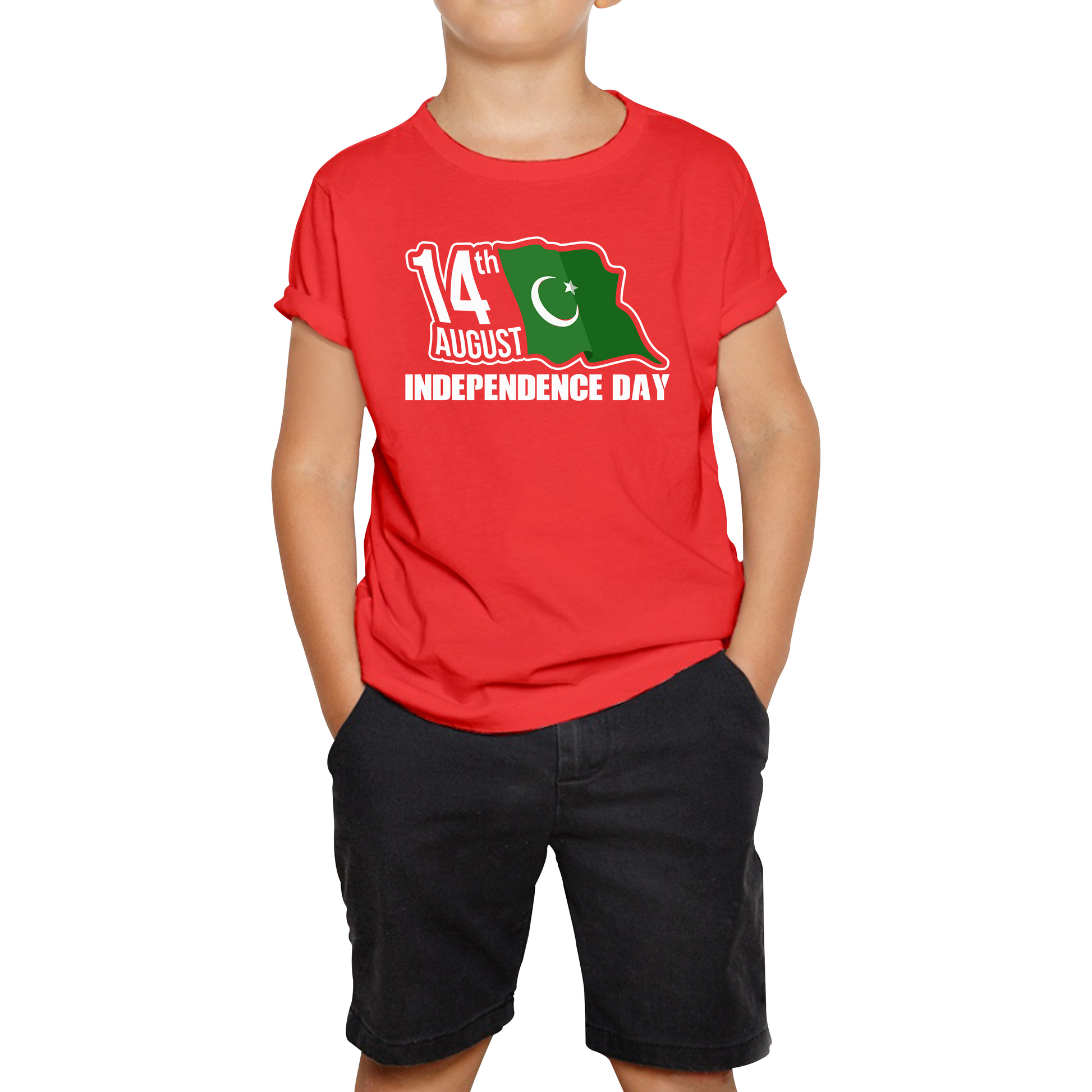  Pakistani Flag Patriotic Kids Tee