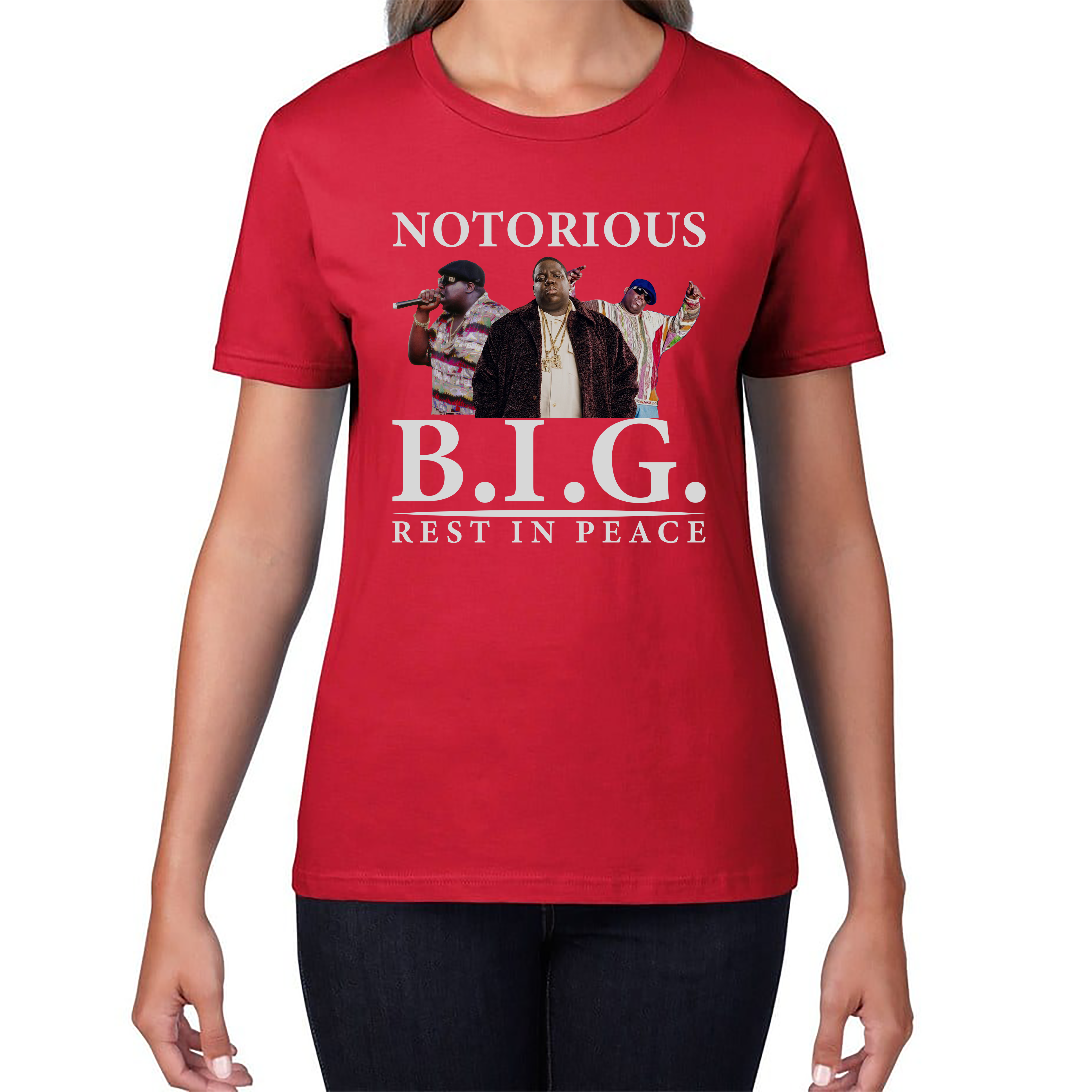 The Notorious B.I.G. American Rapper T-Shirt Christopher George Songwriter Gangsta Rap Greatest Rappers Womens Tee Top