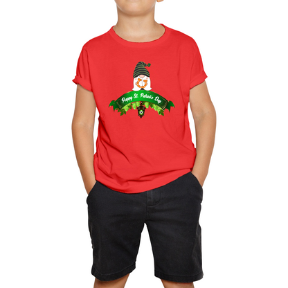 Happy St. Patrick's Day Leprechaun Gnome Irish Gnomes Lucky Gnomes Saint Patricks Day Kids Tee