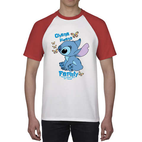 Ohana Means Family Lilo & Stitch Funny Comedy Family Cartoon Lovers Baseball T Shirt