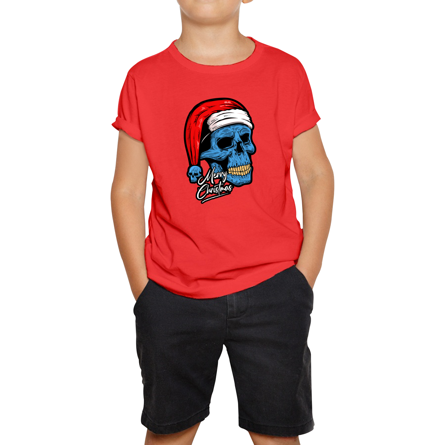 santa skull t shirt