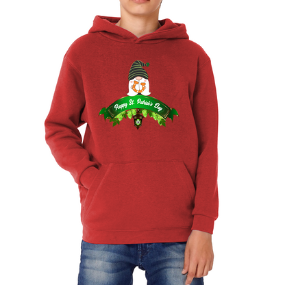 Happy St. Patrick's Day Leprechaun Gnome Irish Gnomes Lucky Gnomes Saint Patricks Day Kids Hoodie