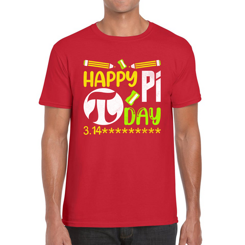 Happy Pi Day Math Pi Symbol Math Lover Numbers Day School Charity Day Mathematics Mens Tee Top