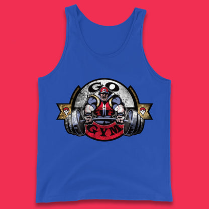 Pokémon Go Gym Funny Pokémon Gym Trainer Gamer Nerd Parody Gym Training Bodybuilding Workout Tank Top