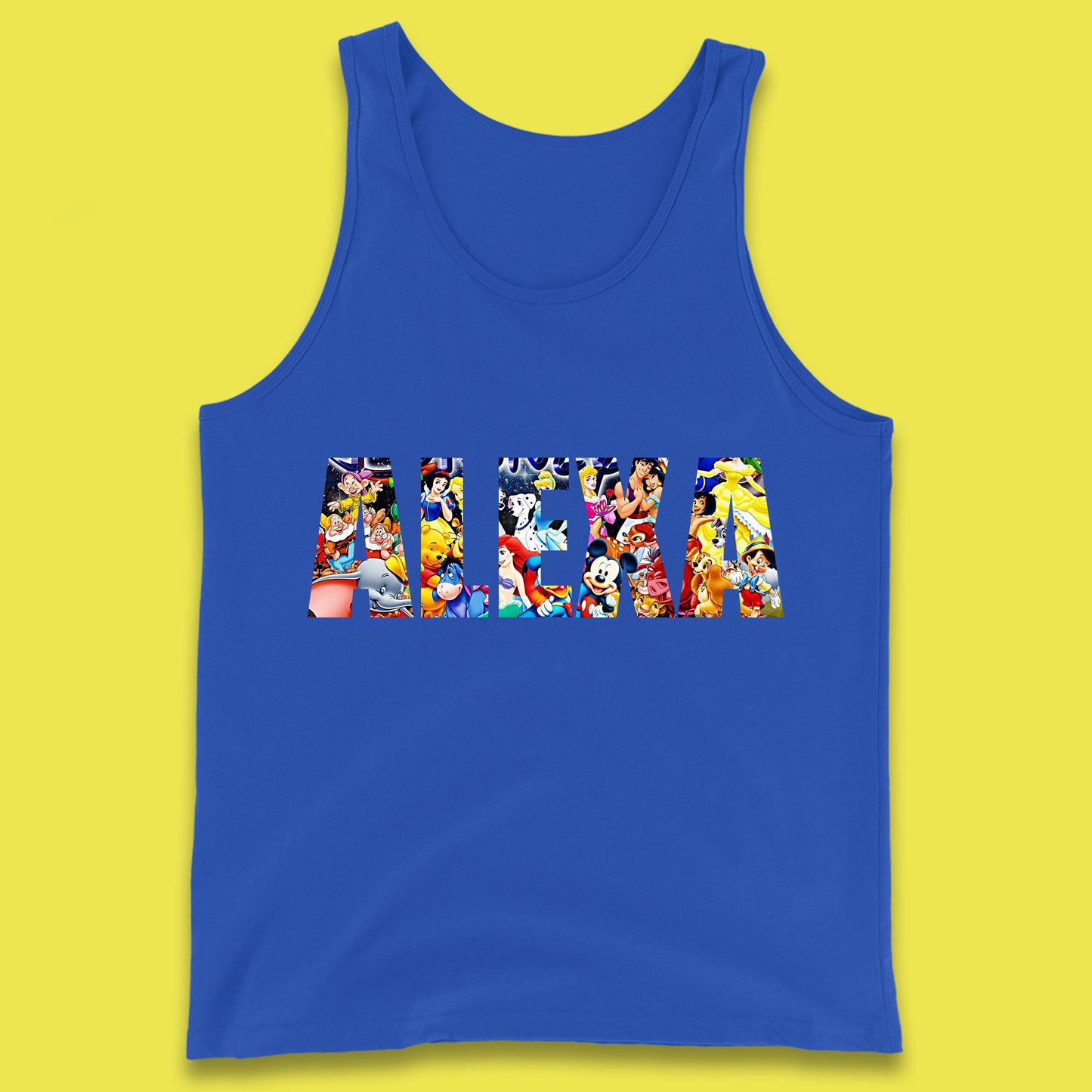 Personalised All Disney Fictional Characters Disney Family Animated Cartoons Movies Characters Disney World Tank Top