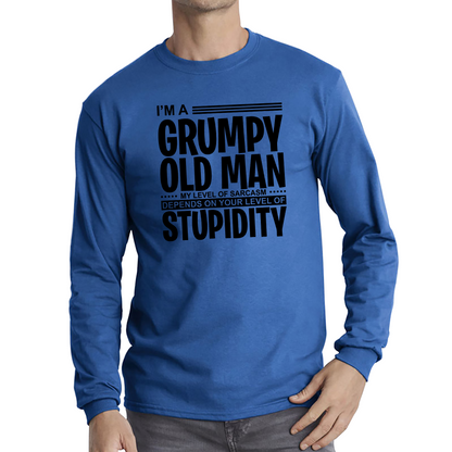 I'm A Grumpy Old Man Stupidity Funny T Shirt