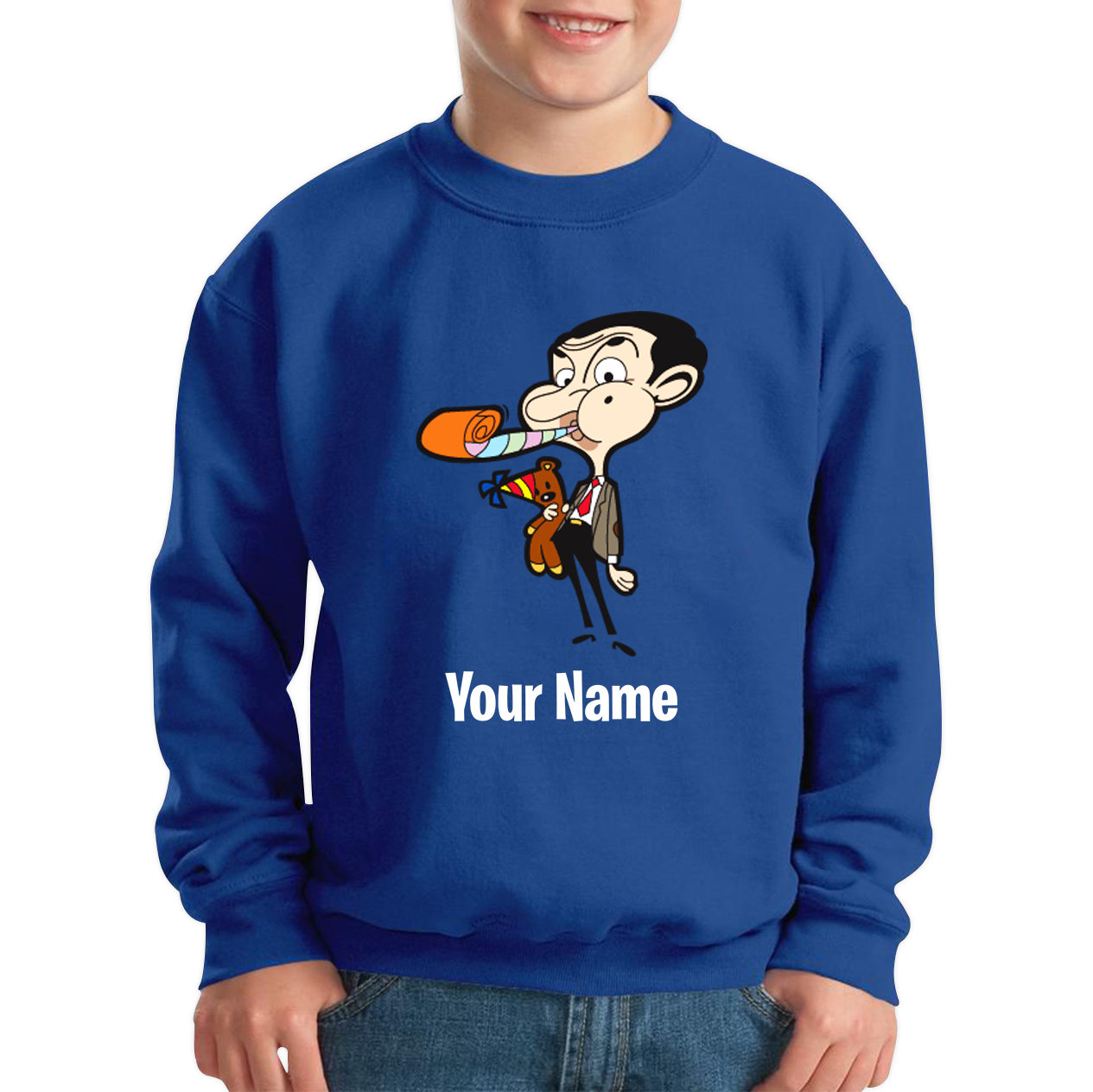 Personalised Mr. Bean Your Custom Name Sweatshirt