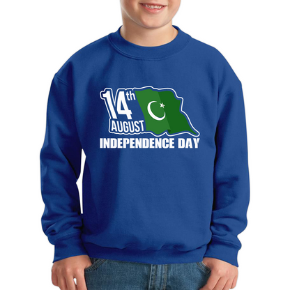  Pakistani Flag Patriotic Kids Jumper