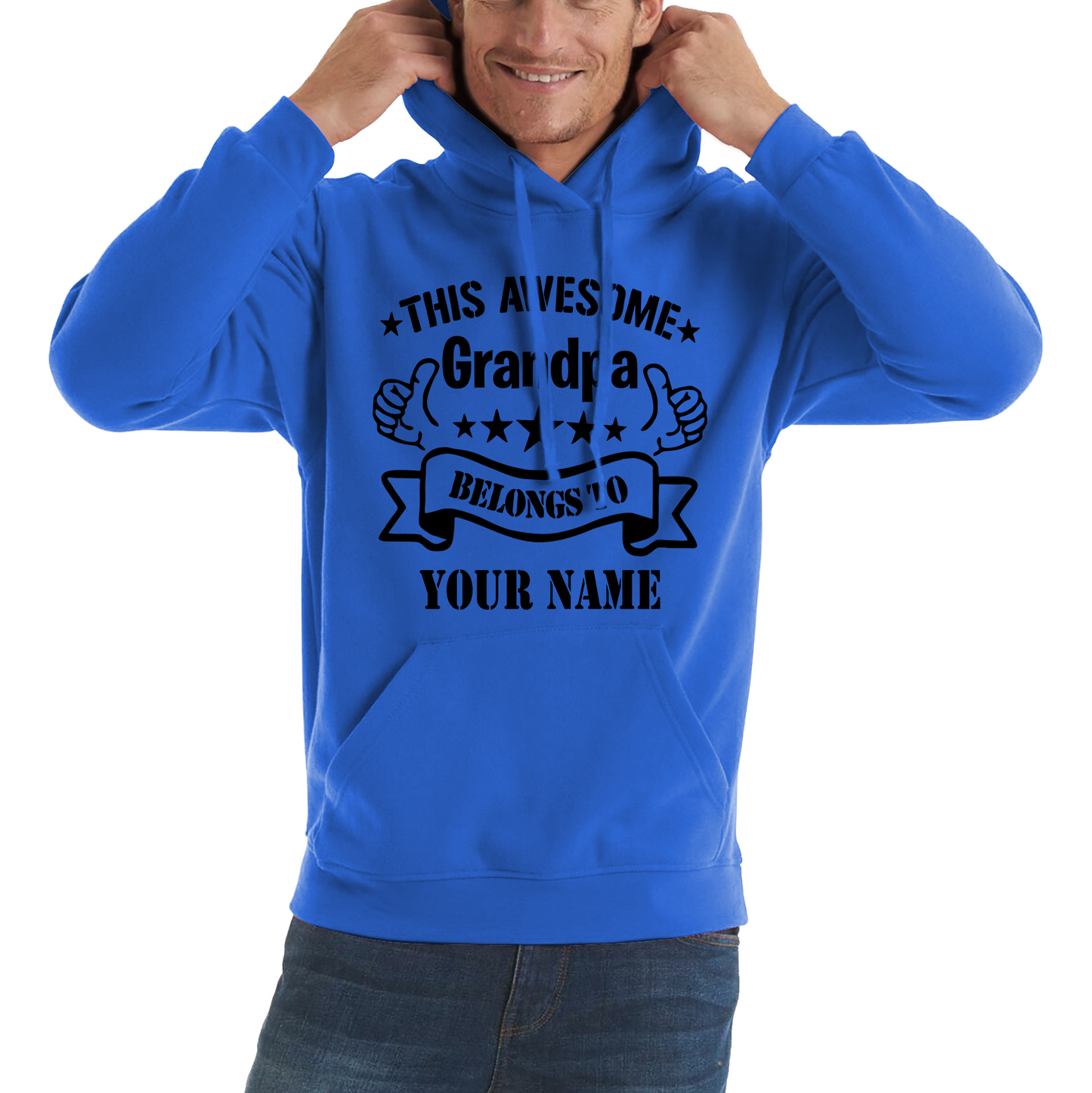 Personalised This Awesome Grandpa Father's day Hoodie