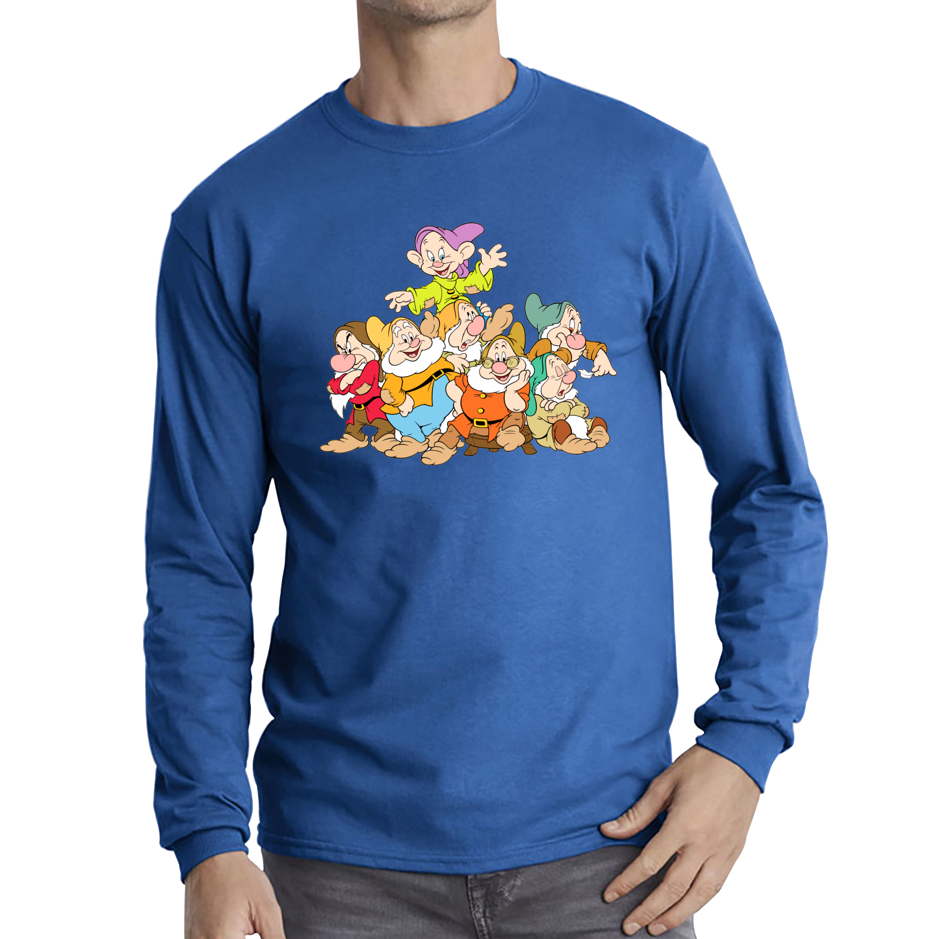 Disney Snow White and The Seven Dwarfs Adult Long Sleeve T Shirt