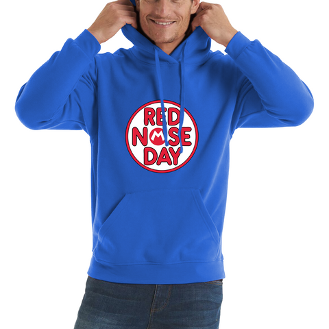 Super Mario Red Nose Day Adult Hoodie. 50% Goes To Charity