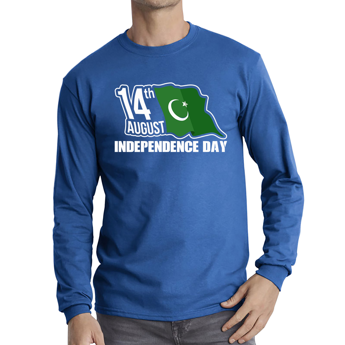 Pakistani Flag Patriotic Long Sleeve T Shirt
