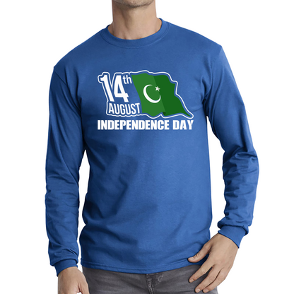 Pakistani Flag Patriotic Long Sleeve T Shirt