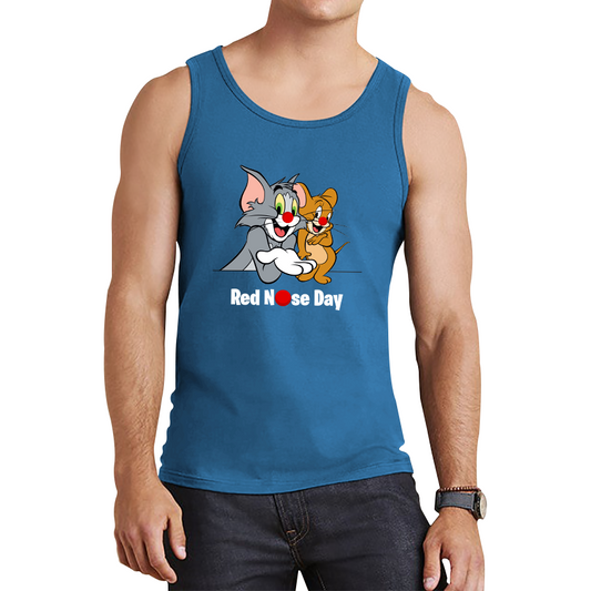 Tom And Jerry Red Nose Day Tank Top