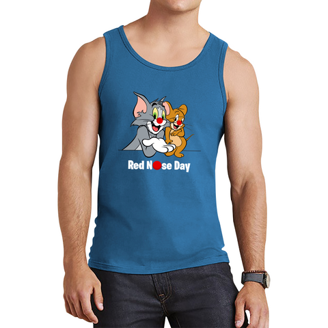 Tom And Jerry Red Nose Day Tank Top. 50% Goes To Charity