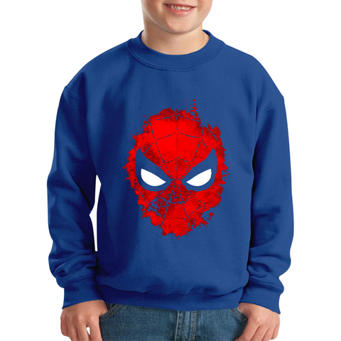 Marvel Comics Spiderman Face Kids Sweatshirt