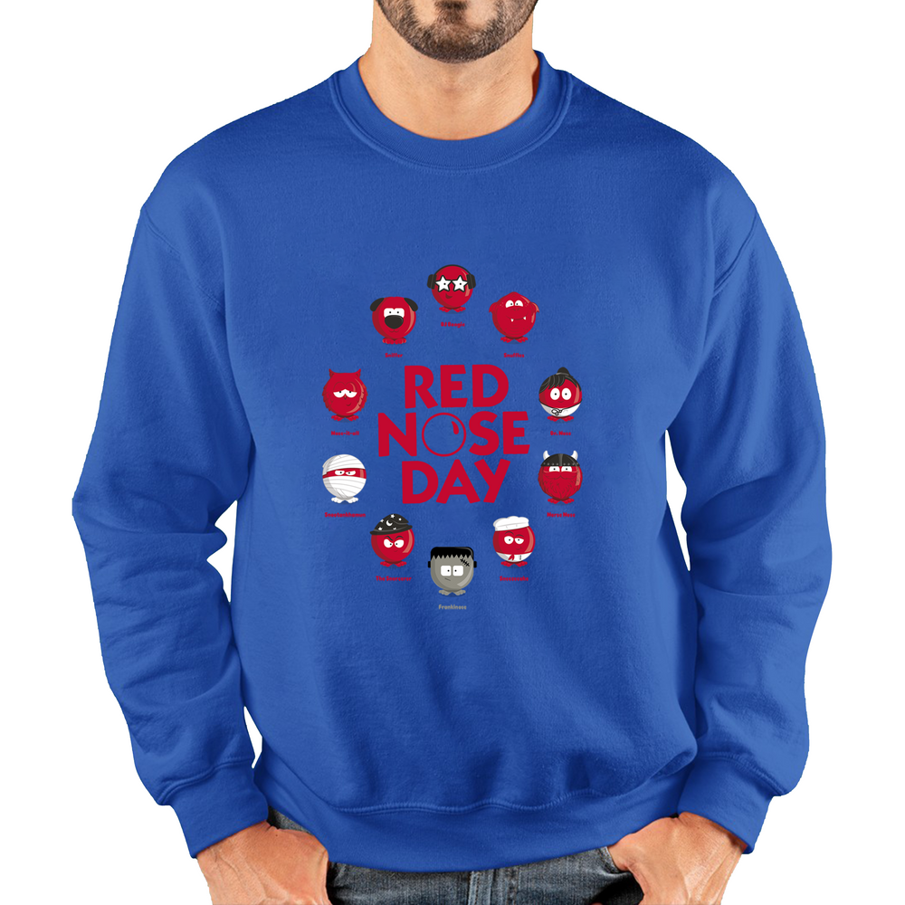 Comic Relief Red Nose Day Games Adult Sweatshirt. 50% Goes To Charity
