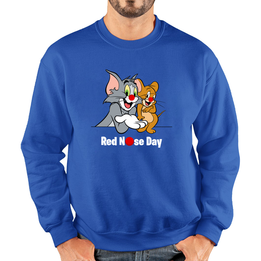 Tom And Jerry Red Nose Day Sweatshirt