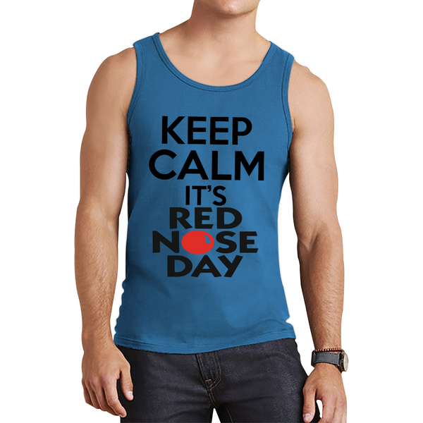 Keep Calm It's Red Nose Day Tank Top. 50% Goes To Charity