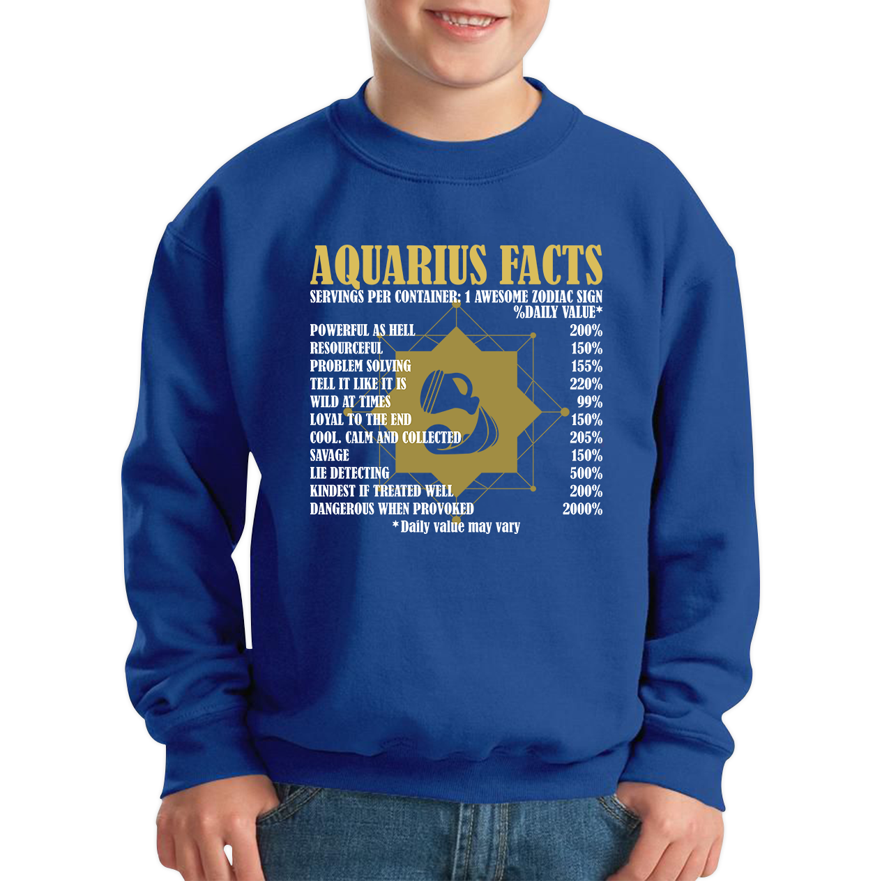 Aquarius Facts Horoscope Zodiac Astrological Sign Astrology Signs Birthday Present Kids Jumper