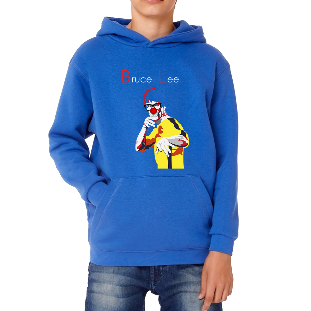Bruce Lee Red Nose Day Kids Hoodie. 50% Goes To Charity