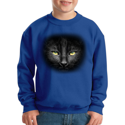 Black Cat Yellow Eyes Sweatshirt