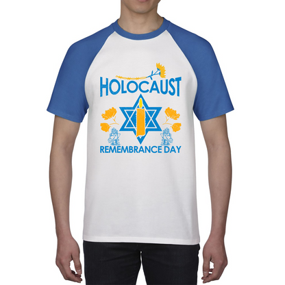 Holocaust Remembrance Day Victims Of The Holocaust Festival of Lights Baseball T Shirt