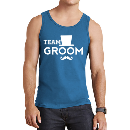 Team Groom Moustache Stage Party Funny Wedding Engagement Parties Tank Top