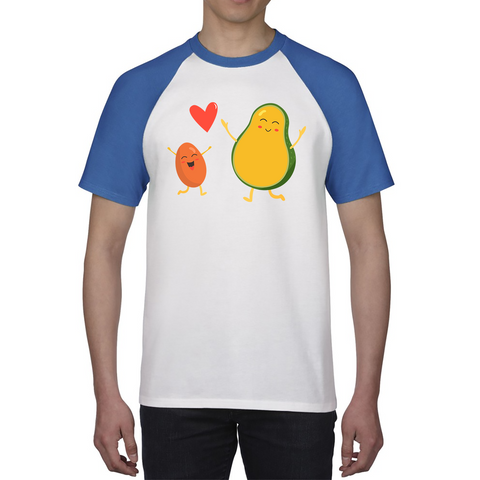 Bean & Avocado Funny Friendship Shirt Best friends Love Birthday Gift Baseball T Shirt