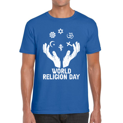 World Religion Day Religious Peace For Everyone Religious Love Religion Day Mens Tee Top