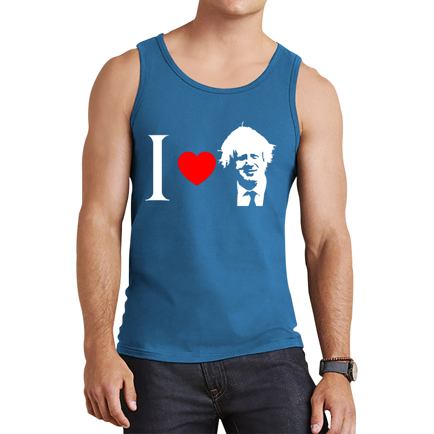 I Love Boris Heart Love Boris Johnson Support Boris Johnson Boris Supporter Tank Top
