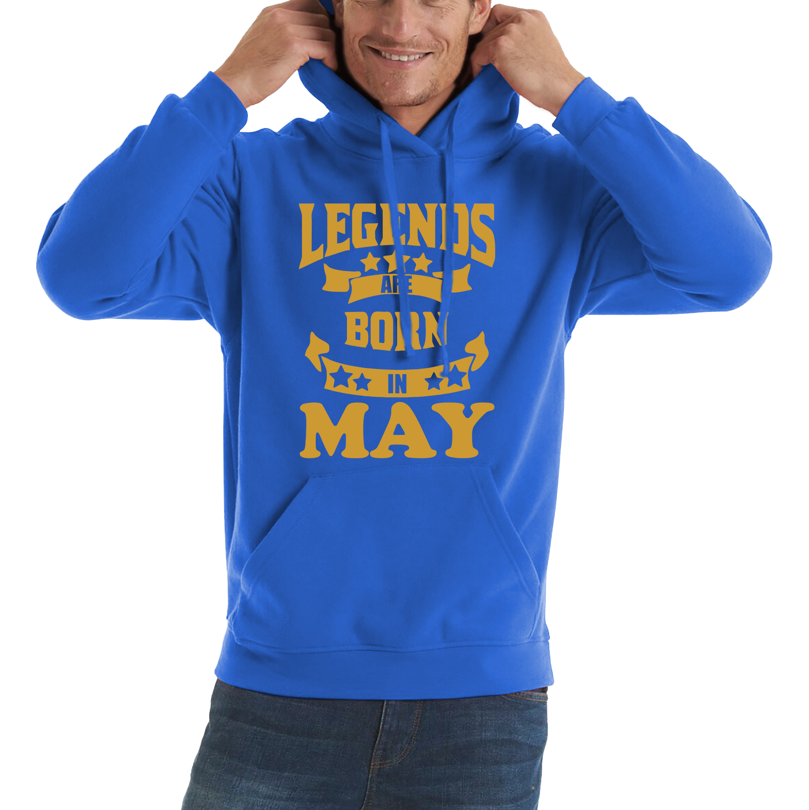 Legends Are Born In May Birthday Adult Hoodie
