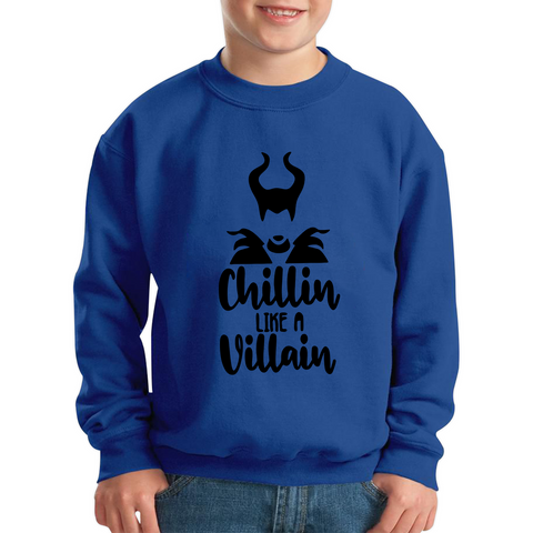 Disney Villains Chillin Like A Villain Kids Sweatshirt