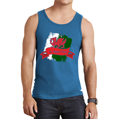 St. David's Day Dragon Flag Welsh Dragon Flag Of Wales Sant Dewi Saint Welsh Tank Top
