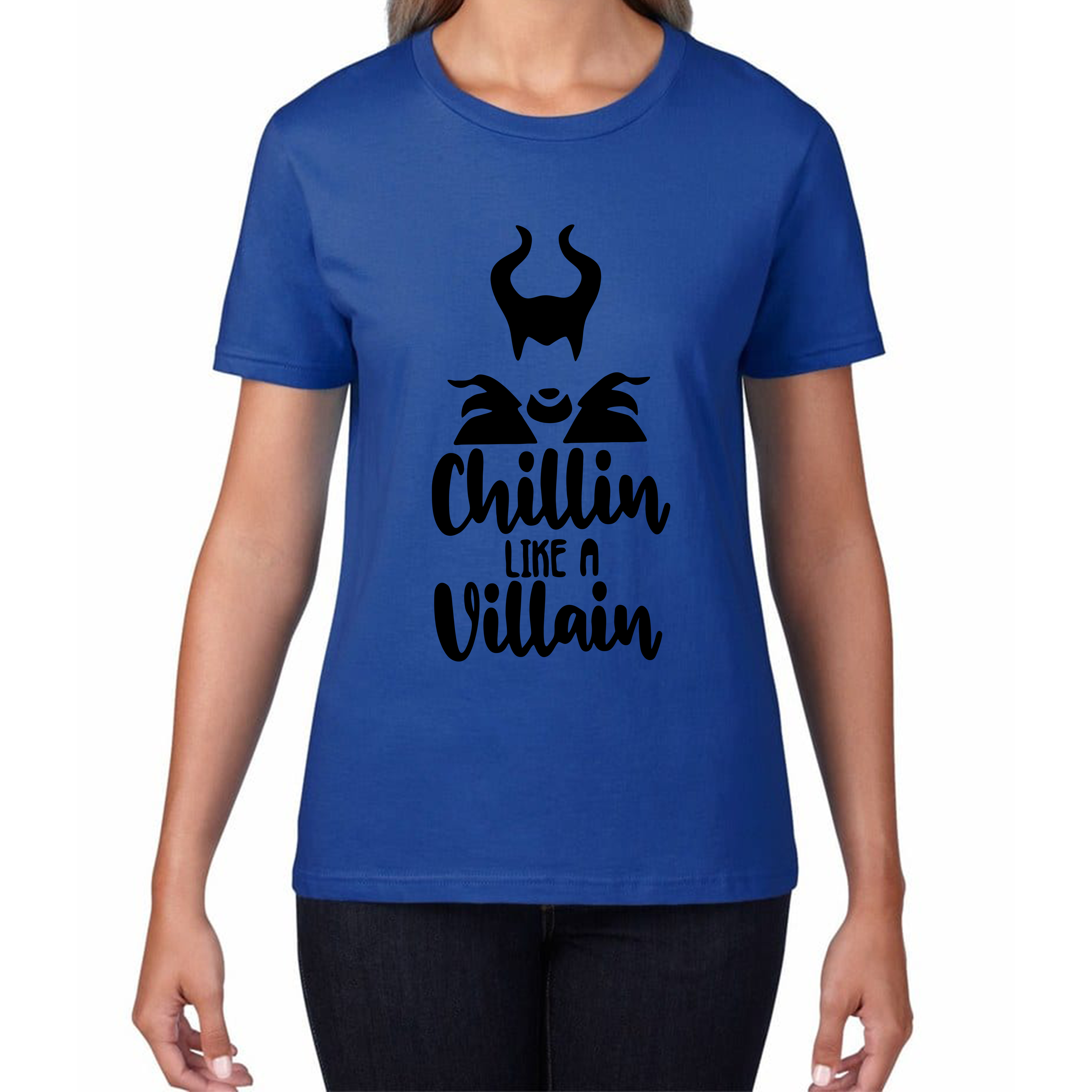 Disney Villains Chillin Like A Villain Ladies T Shirt
