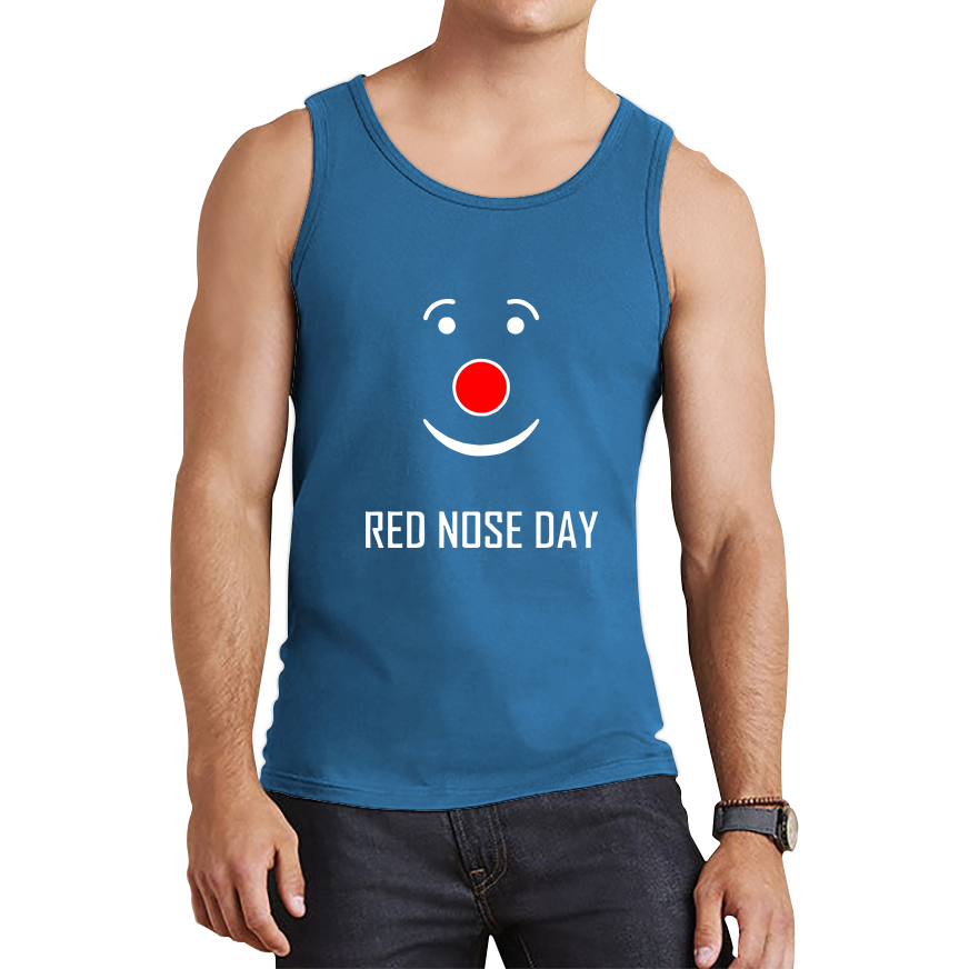 Red Nose Clown Nose Day Tank Top. 50% Goes To Charity